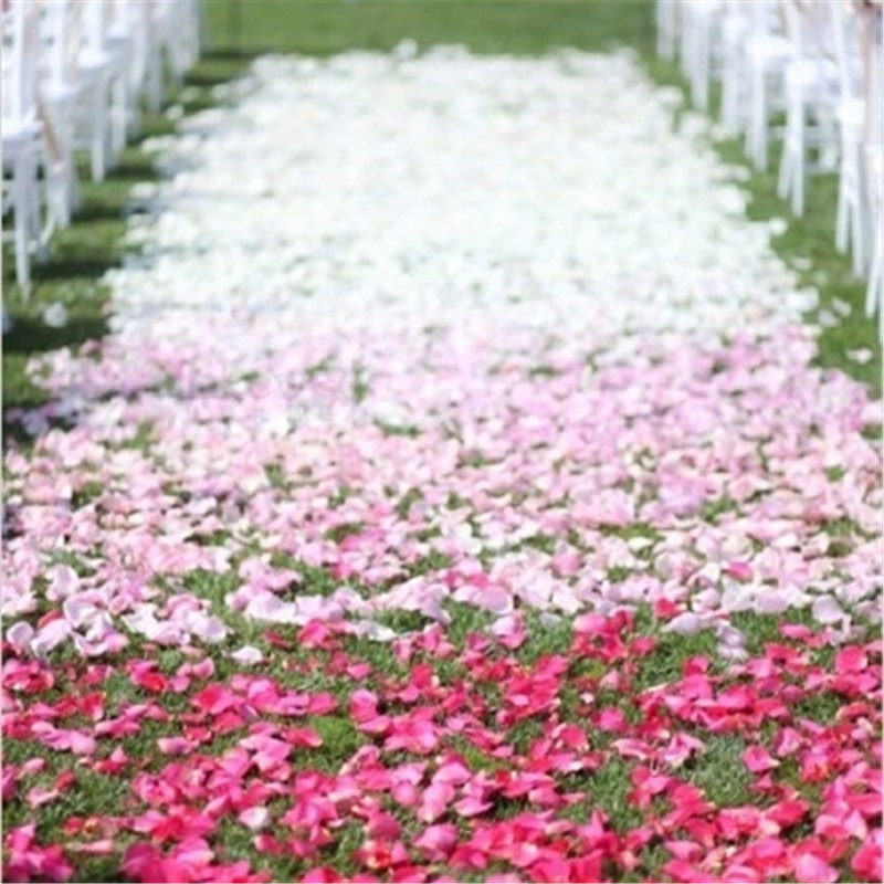 1000PCs Wedding Party Supplies Artificial Flower Rose Petal Fake Petals Wedding Decor Valentine Gift