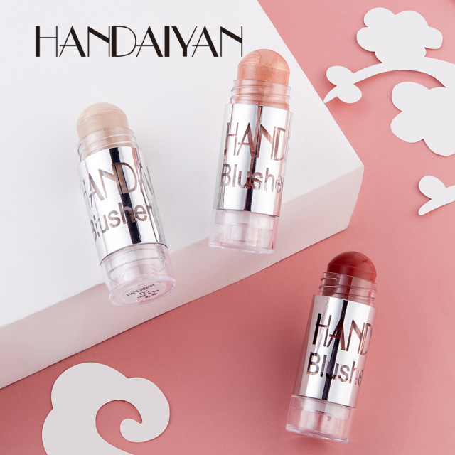 New Blush Makeup Cream Shimmer Contour Cheek Blusher Face Cosmetics Brighten Blush Stick Highlighter