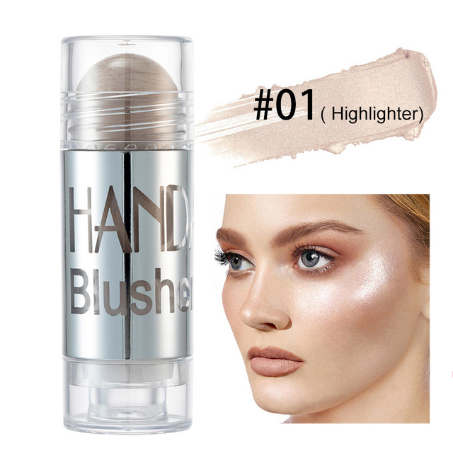 New Blush Makeup Cream Shimmer Contour Cheek Blusher Face Cosmetics Brighten Blush Stick Highlighter