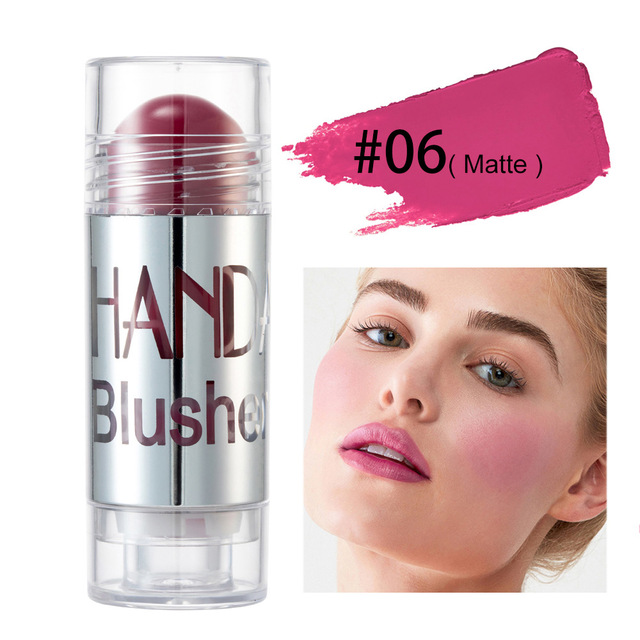 New Blush Makeup Cream Shimmer Contour Cheek Blusher Face Cosmetics Brighten Blush Stick Highlighter