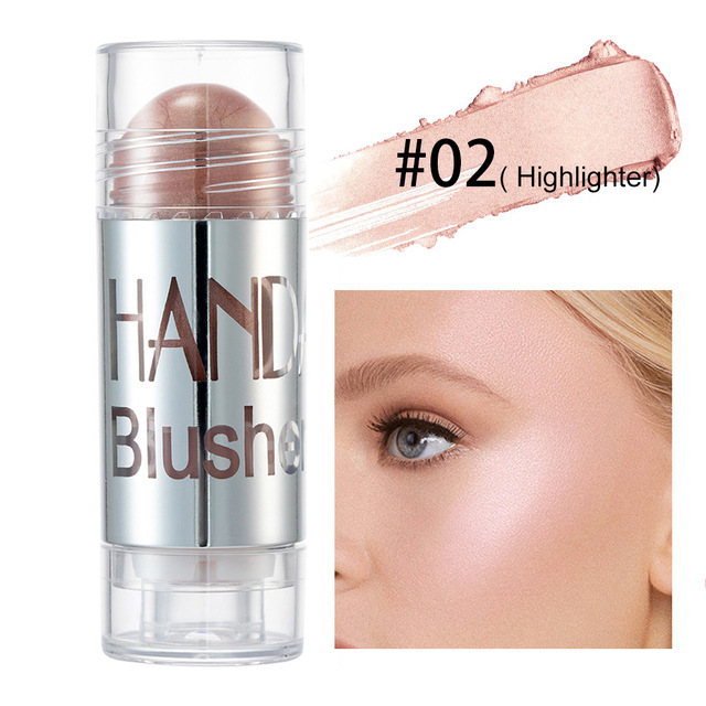 New Blush Makeup Cream Shimmer Contour Cheek Blusher Face Cosmetics Brighten Blush Stick Highlighter
