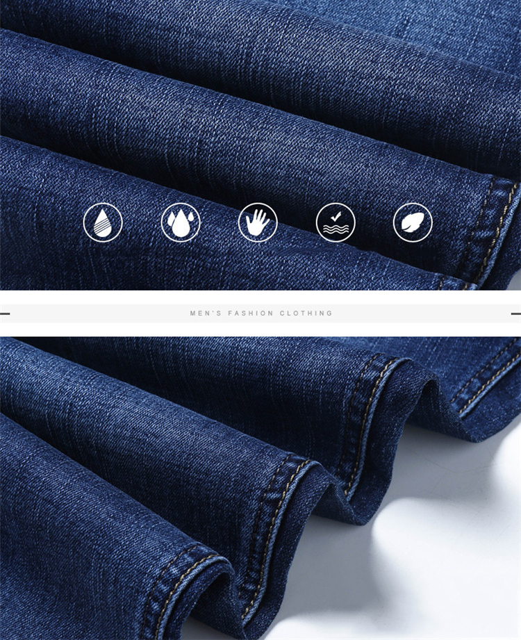 New Straight Jeans Men Trousers Casual Pants Male Loose Business Denim Pants Boyfriend Baggy Jeans