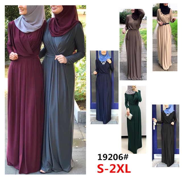 Eid Mubarak Kaftan Dubai Abaya Muslim Fashion Dresses Islam Clothing Abayas Long Maxi Dress