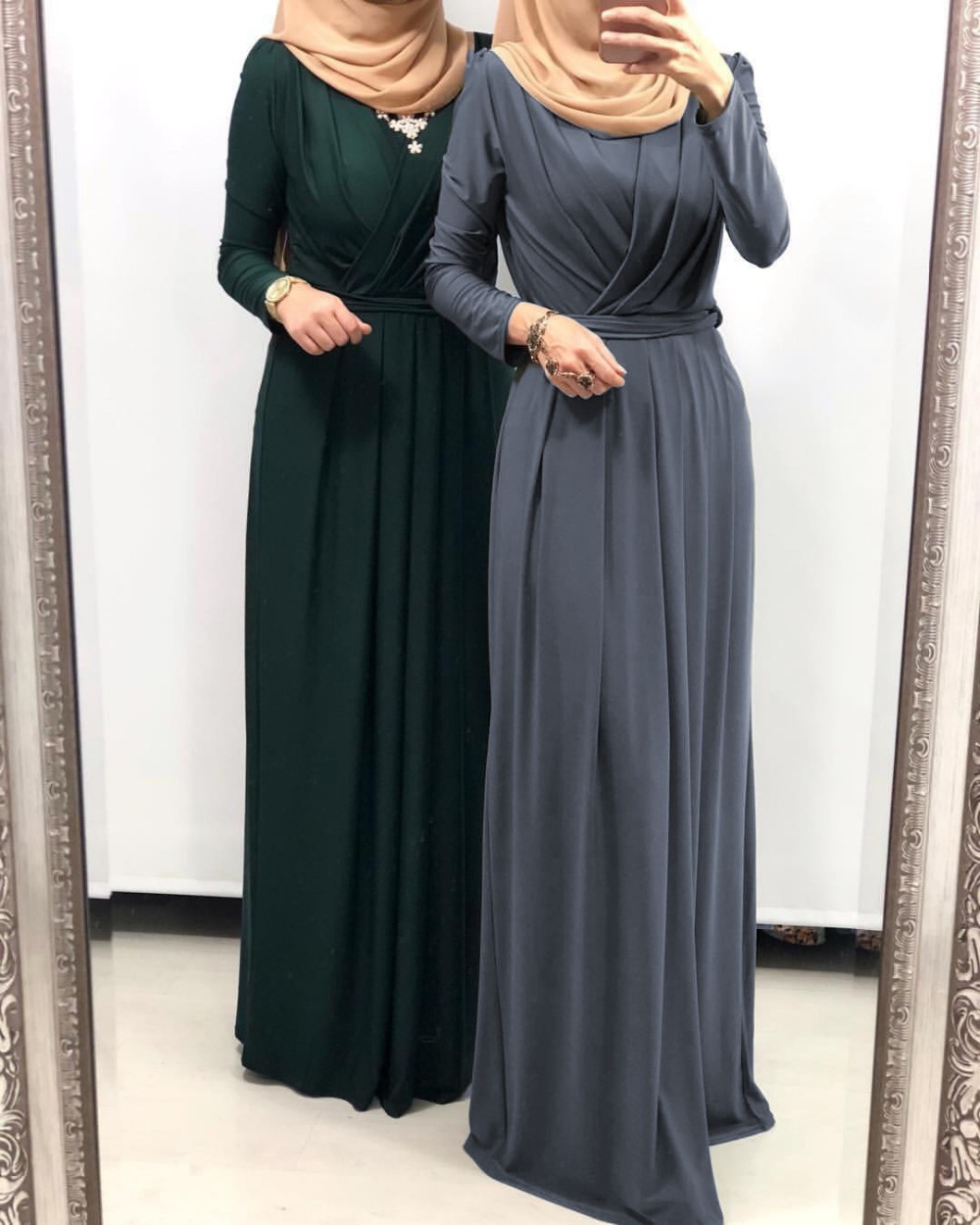 Eid Mubarak Kaftan Dubai Abaya Muslim Fashion Dresses Islam Clothing Abayas Long Maxi Dress