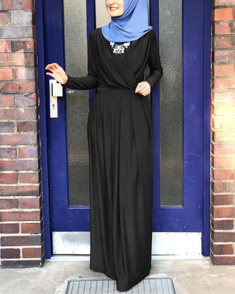 Eid Mubarak Kaftan Dubai Abaya Muslim Fashion Dresses Islam Clothing Abayas Long Maxi Dress