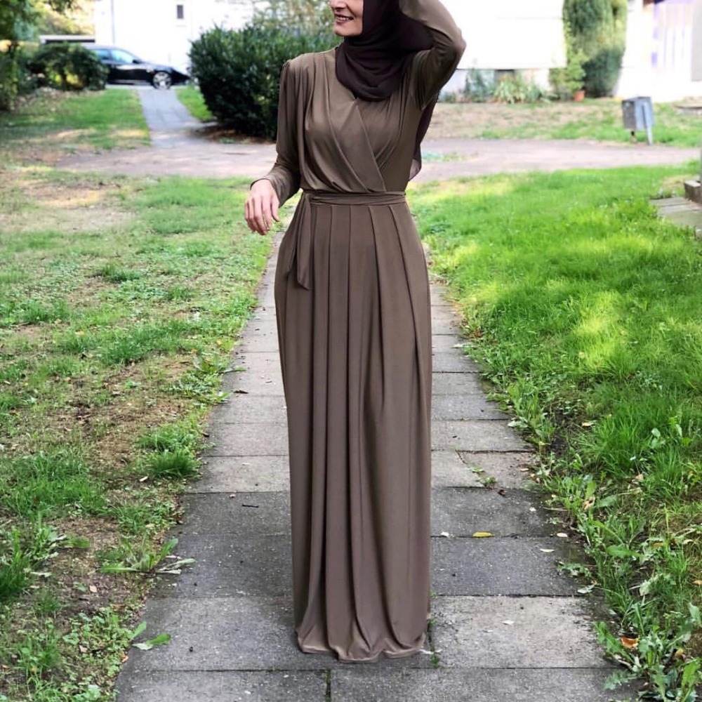 Eid Mubarak Kaftan Dubai Abaya Muslim Fashion Dresses Islam Clothing Abayas Long Maxi Dress