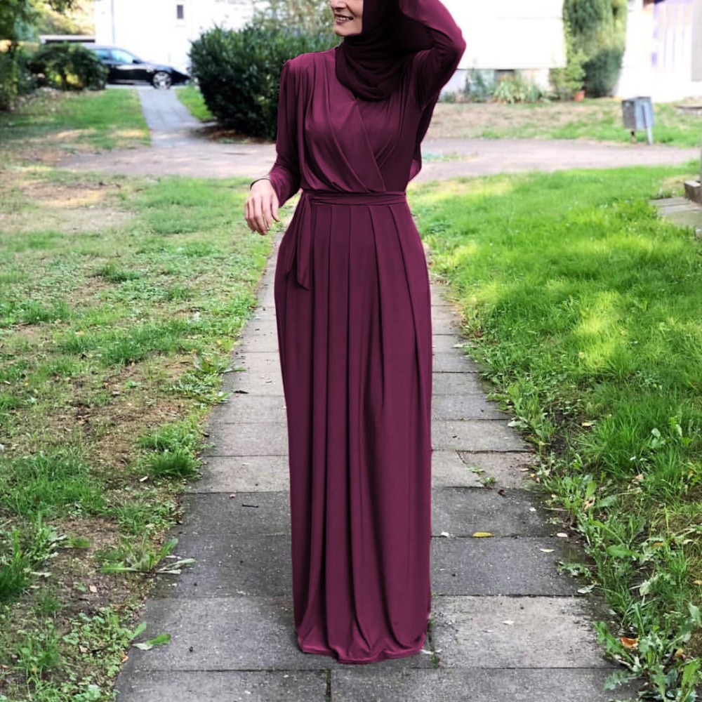 Eid Mubarak Kaftan Dubai Abaya Muslim Fashion Dresses Islam Clothing Abayas Long Maxi Dress