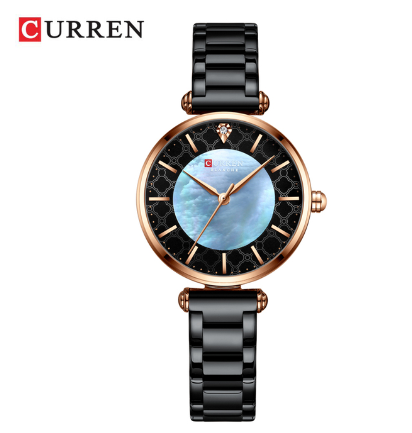 New Curren Women Watches Luxury Brand Elegant Thin Quartz Wristwatch with Stainless Steel Watches
