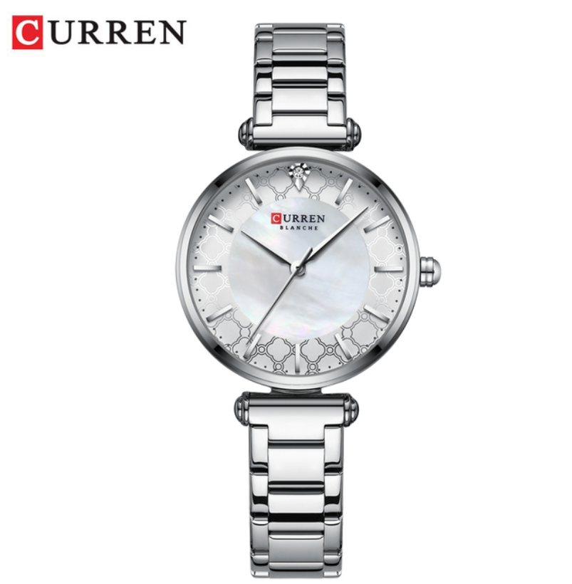 New Curren Women Watches Luxury Brand Elegant Thin Quartz Wristwatch with Stainless Steel Watches