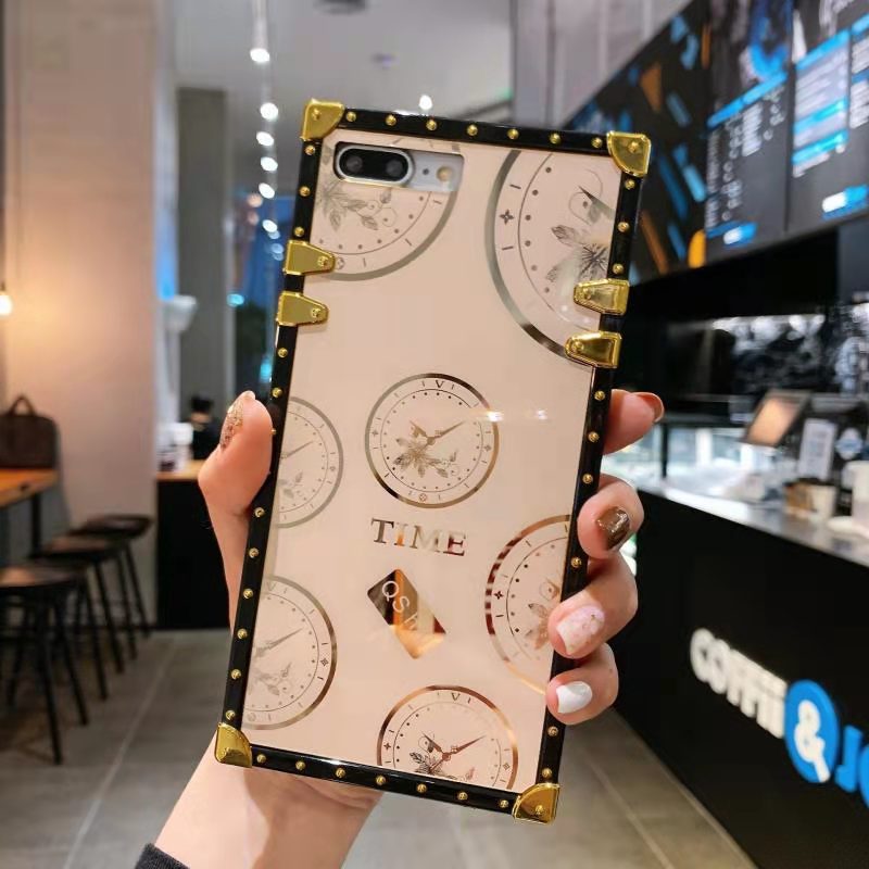 INFINIX Cases Luxury 3D Bracket Ring Square Cases for iPhone Samsung OPPO Huawei TECNO Phones Covers