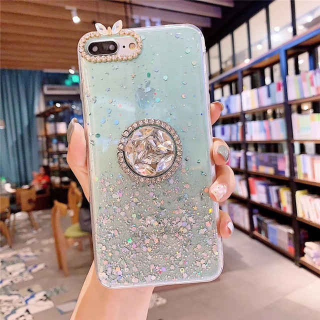 Luxury 3D Bracket Ring Phone Cases For iPhone Samsung Huawei OPPO Phones Covers