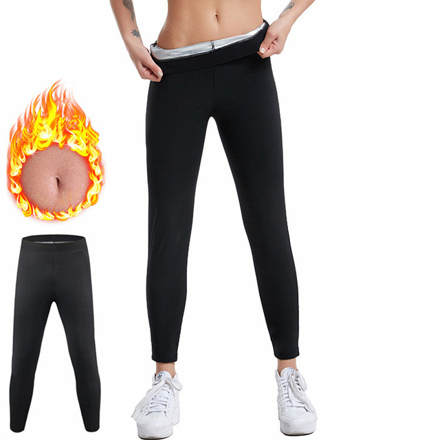 Women Gymwear Silver Ion Coating Thermo Pants Sweat Sauna Body Shaper Waist Trainer Fitness Leggings
