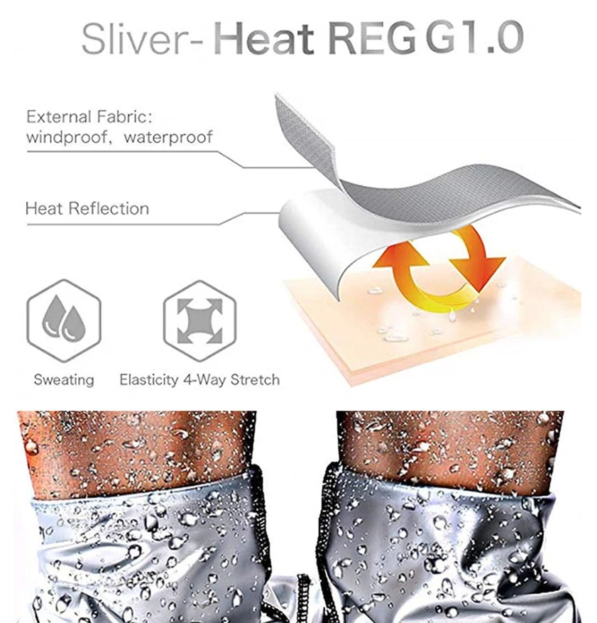 Women Gymwear Silver Ion Coating Thermo Pants Sweat Sauna Body Shaper Waist Trainer Fitness Leggings