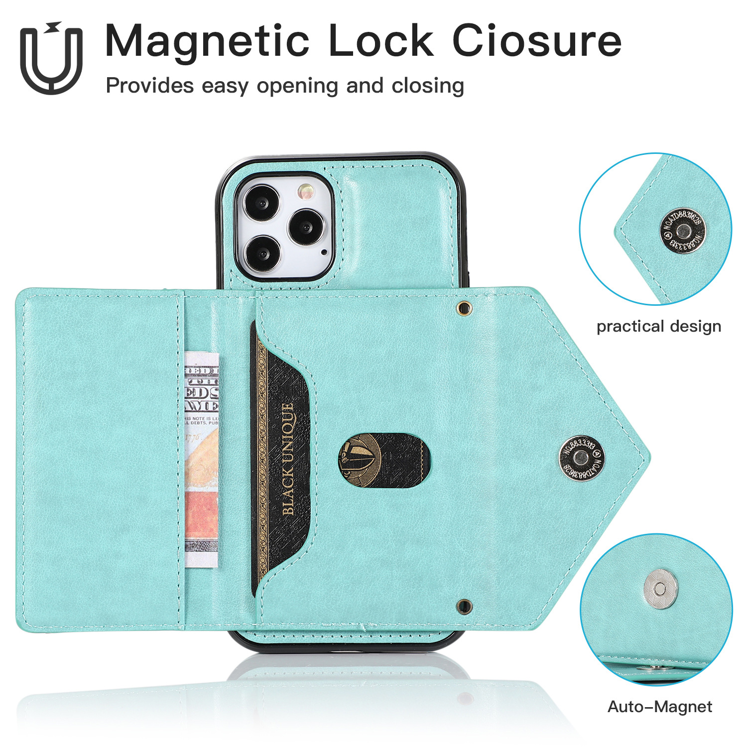 New Phone Cases For iPhone Samsung Huawei Phones Covers With Wallet Card Strap Shoulder Bags