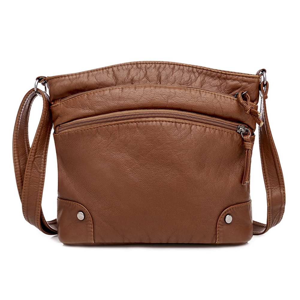 New Fashion Women Bags Multi Pocket Handbags PU Leather Female Mobile Phone Shoulder Bags Purses