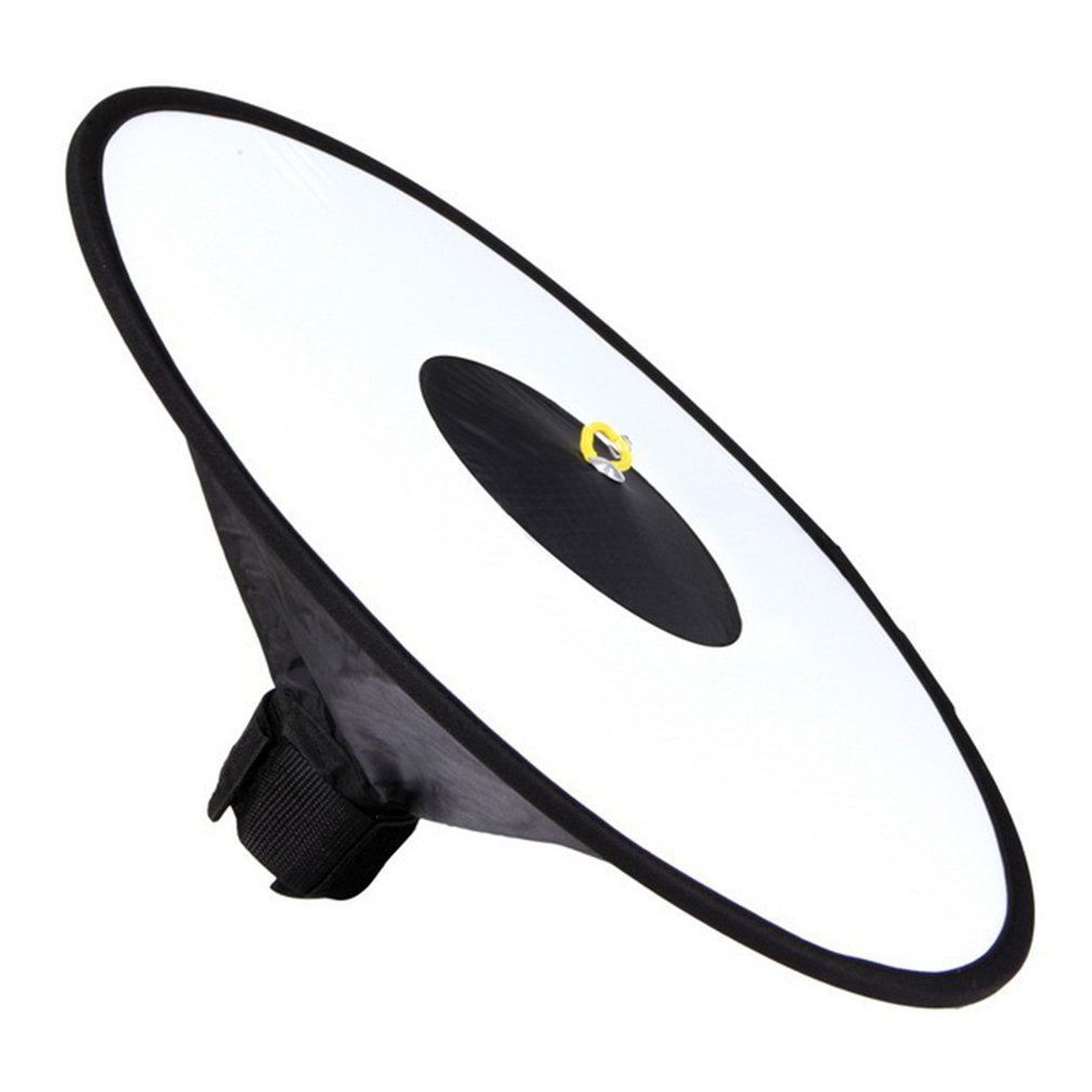 Universal Round Studio Flash Softbox Reflector Collapsible Flash Round For Canon Nikon Sony Cameras
