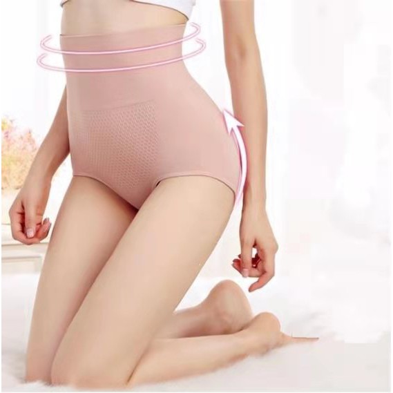 NEW 3D Honeycomb High Waist Women Underwear Sexy Cotton Panties Seamless Body Shaper Lingerie