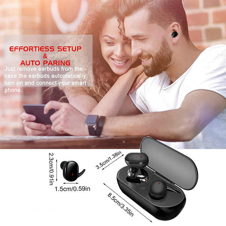 New TWS Wireless Earphones 5.0 Noise Cancelling Earpods  Bluetooth Earphones For  For Android & IOS Smart Phones