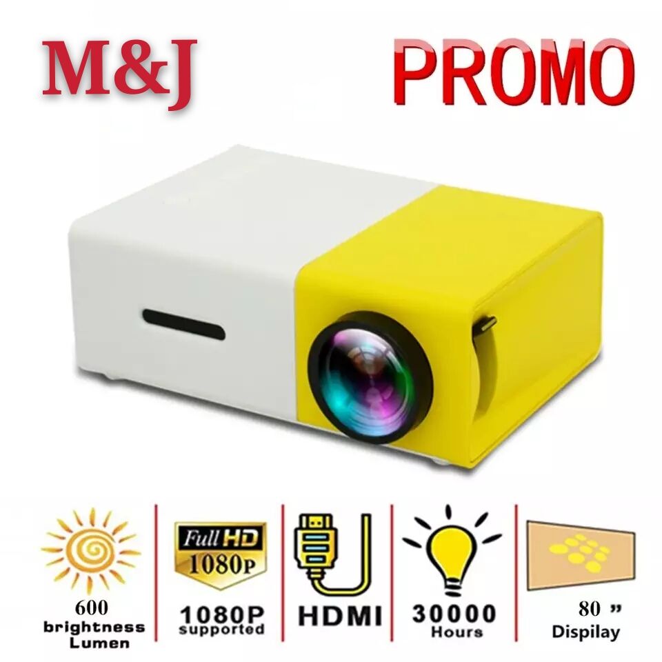 LED Projector HD1080p Mini Projectors HDMI USB Mini Projector Home Media Player Home Theater Sales