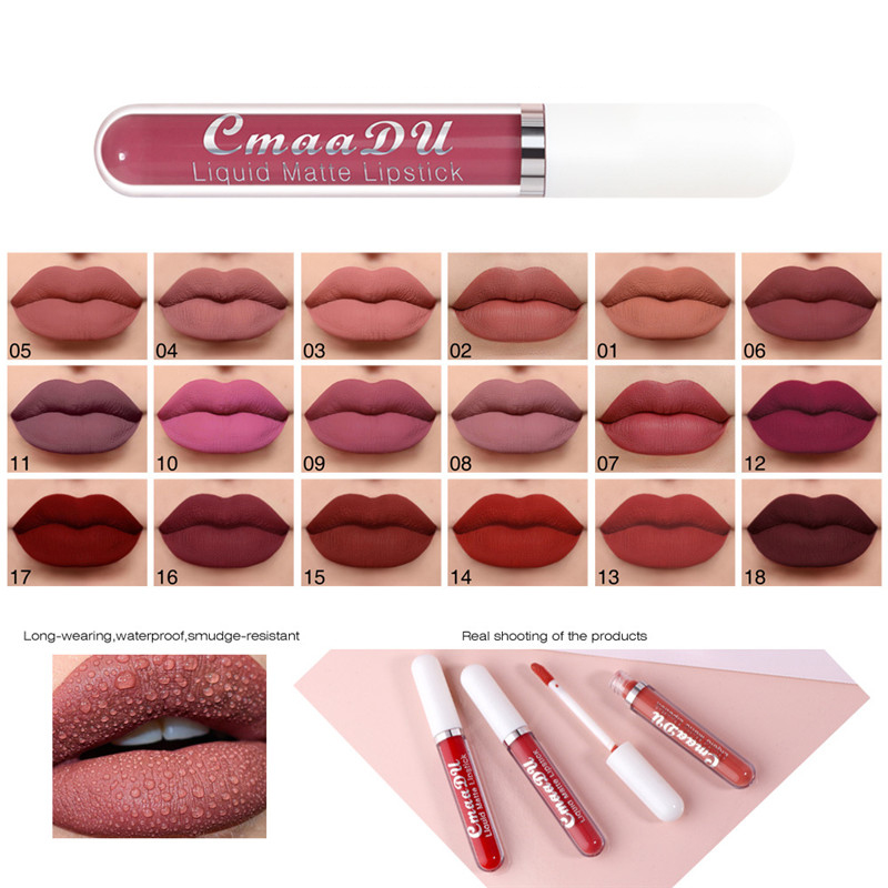 6PCS/Set Lipsticks Matte Lip Gloss Sets Makeup Lasting Velvet Liquid Lipstick Set Cosmetic