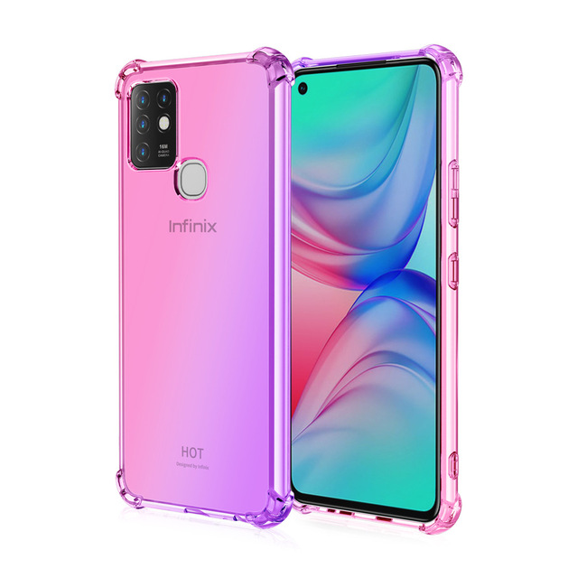 New Shockproof Silicone Phone Cases For Infinix Note 7 Note 10 Pro Hot 8 9 TECNO Phones Cover
