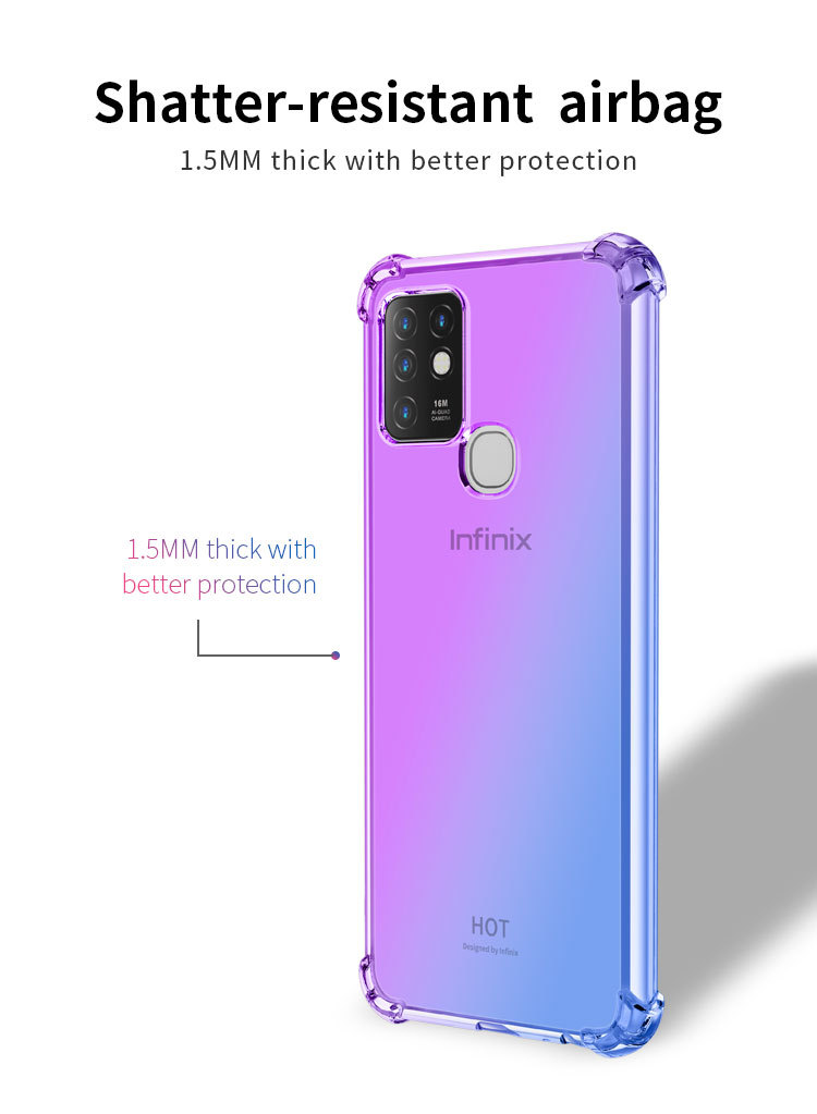 New Shockproof Silicone Phone Cases For Infinix Note 7 Note 10 Pro Hot 8 9 TECNO Phones Cover