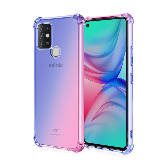 New Shockproof Silicone Phone Cases For Infinix Note 7 Note 10 Pro Hot 8 9 TECNO Phones Cover