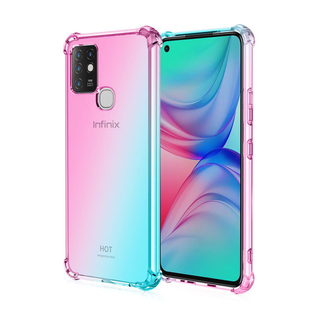 New Shockproof Silicone Phone Cases For Infinix Note 7 Note 10 Pro Hot 8 9 TECNO Phones Cover
