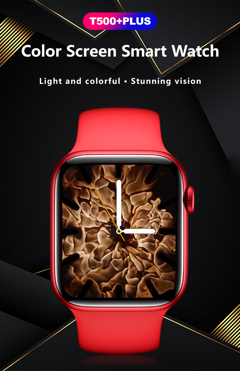 New T500+ PLUS Smart Watch 1.75 Inch Games Call Heart Rate Blood Pressure Fitness Tracker Smartwatch For Smart Phones