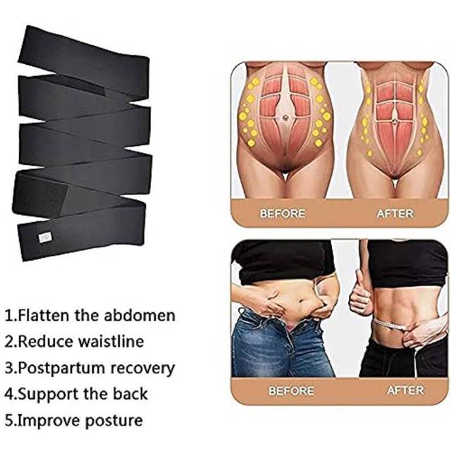 New Waist Trainer Shaperwear Belt Women Slimming Tummy Wrap Belt Resistance Bands Corsets Body Shaper Snatch Me Up Bandage Wrap