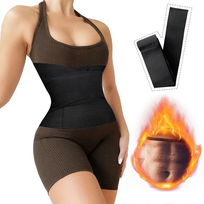 New Waist Trainer Shaperwear Belt Women Slimming Tummy Wrap Belt Resistance Bands Corsets Body Shaper Snatch Me Up Bandage Wrap