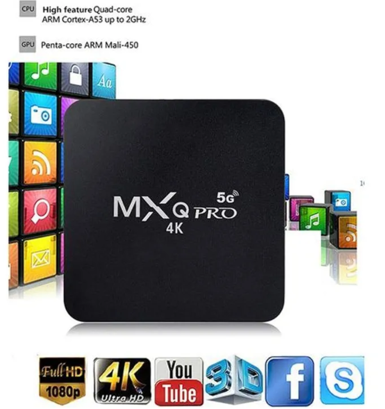 New MXQ PRO 4K TV Box 8GB + 128GB Android 11.0 Smart TVBOX Media Player Upgraded Version