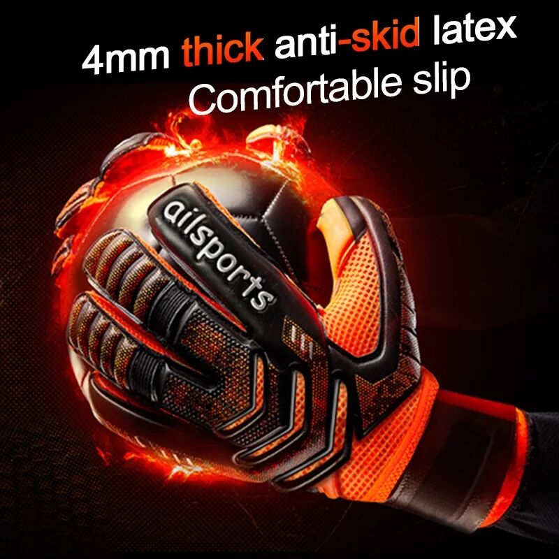 New Design Professional Football Gloves Soccer Goalkeeper Glvoes Latex Finger Protection Children Adults Football Gloves