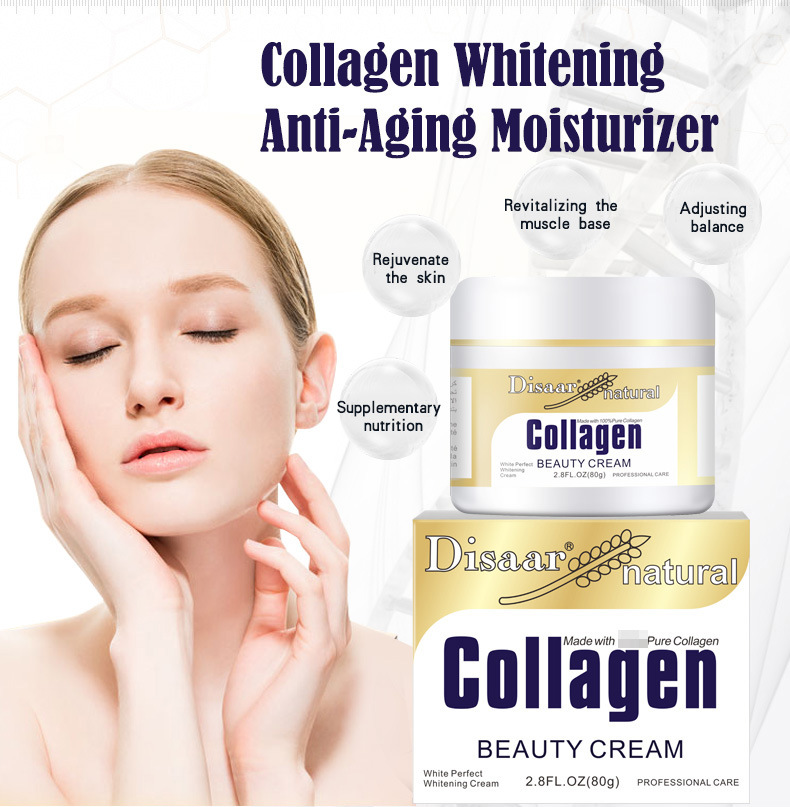 New Face Cream Collagen Aloe Moisturizer Anti Wrinkle Anti Aging Nourishing Serum Collagen Brightening Whitening Gel Skin Care
