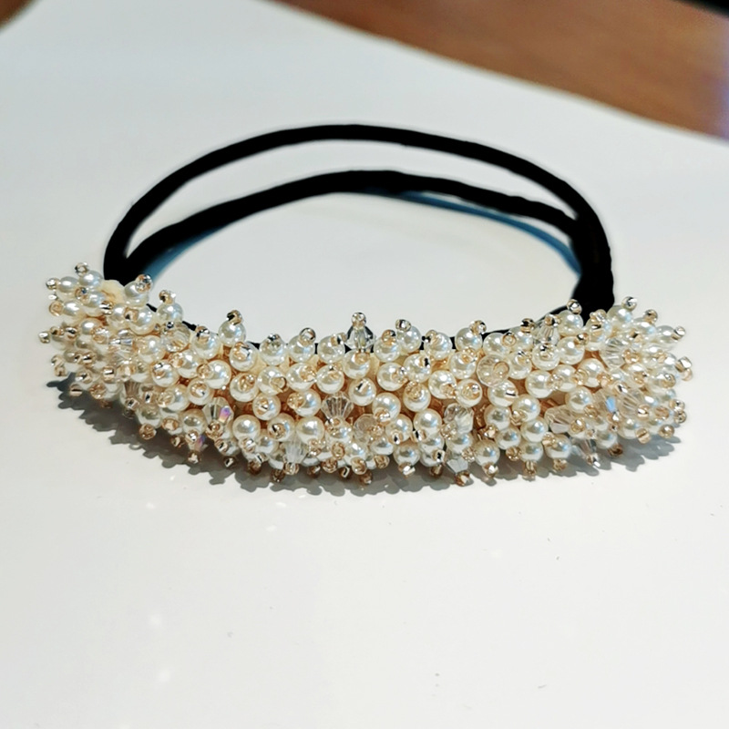 Vintage Rhinestone Pearl Hairpin Bun Hairstyle Hair Stick Women Elegant Bridal Hairband Hair Maker Tools Hair Accessories