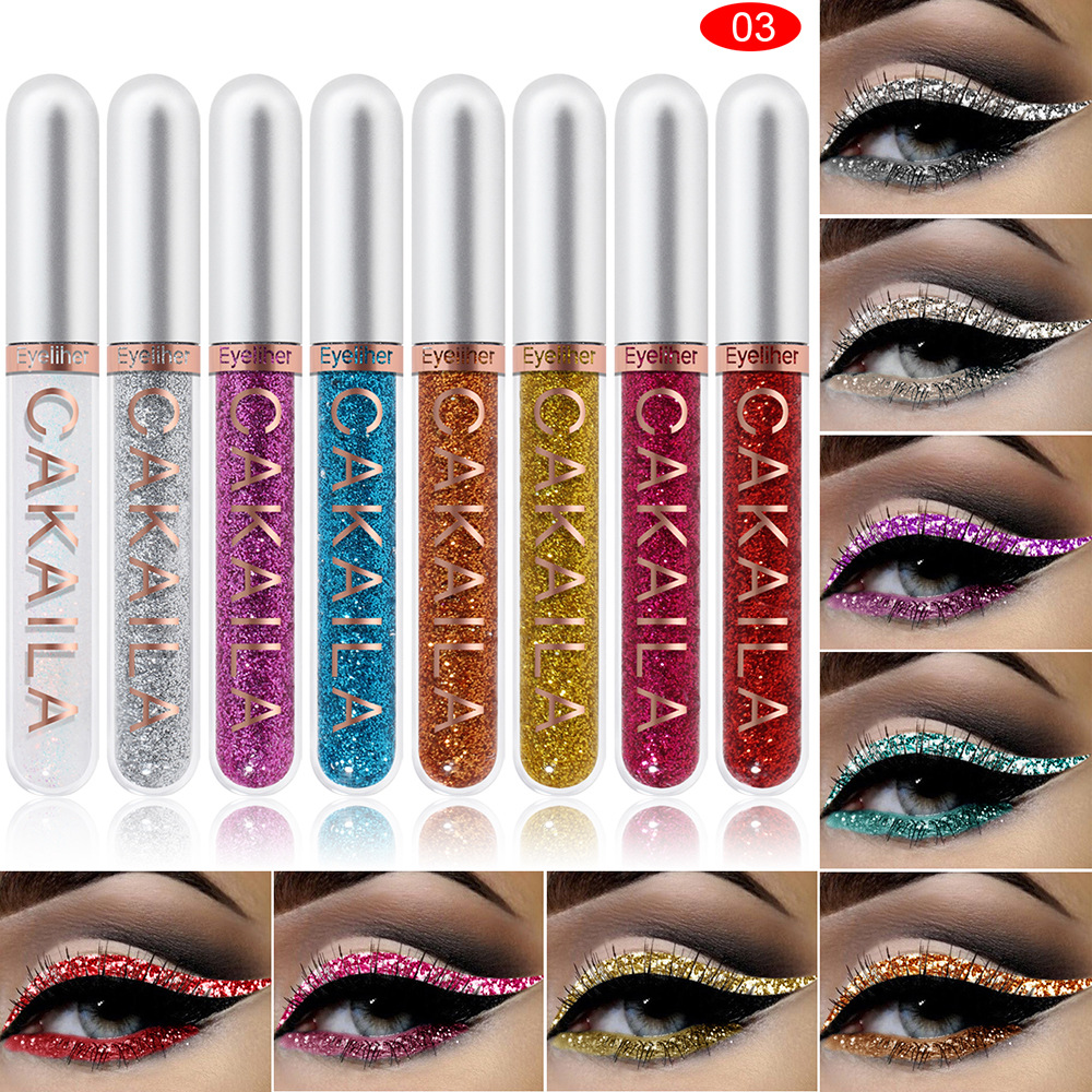 8PCS/Set Eyeliner Kit Makeup Waterproof Colorful Eye Liner Pen Eyes Make up Eyeshadow Cosmetics Liquid Eyeliners Set