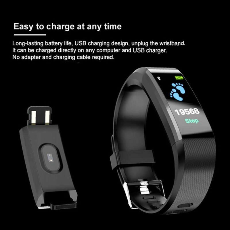 Smart Band Fitness Sports Blood Pressure Heart Rate Monitor Smartwatch Wrist Band Bracelet Smart Watch For Smart Phones