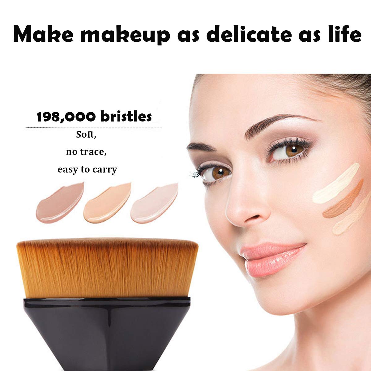 Magic Six Corners Makeup Brush Kabuki Flawless Foundation Brush For Liquid Make Up Brush Set Cosmetic Soft Makeup Brush
