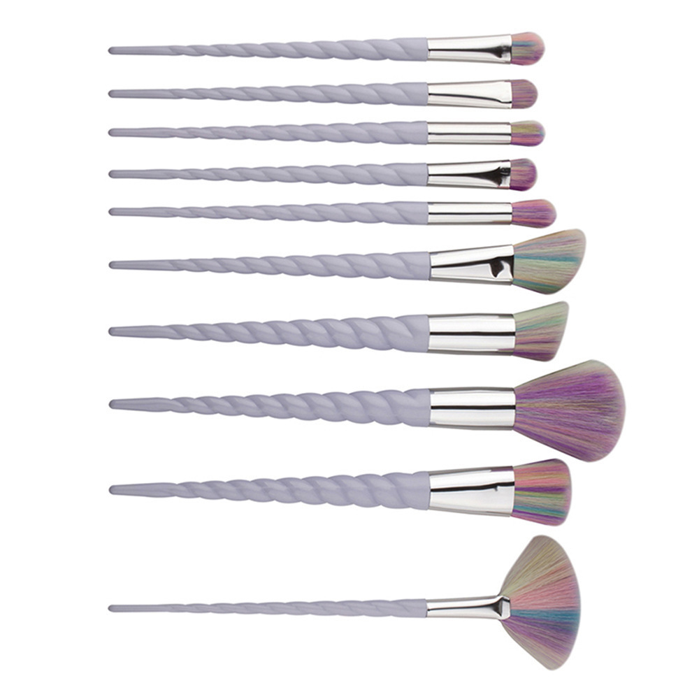 10PCS Unicorn Makeup Brushes Sets Maquiagem Foundation Powder Cosmetic Blush Eyeshadow Women Beauty