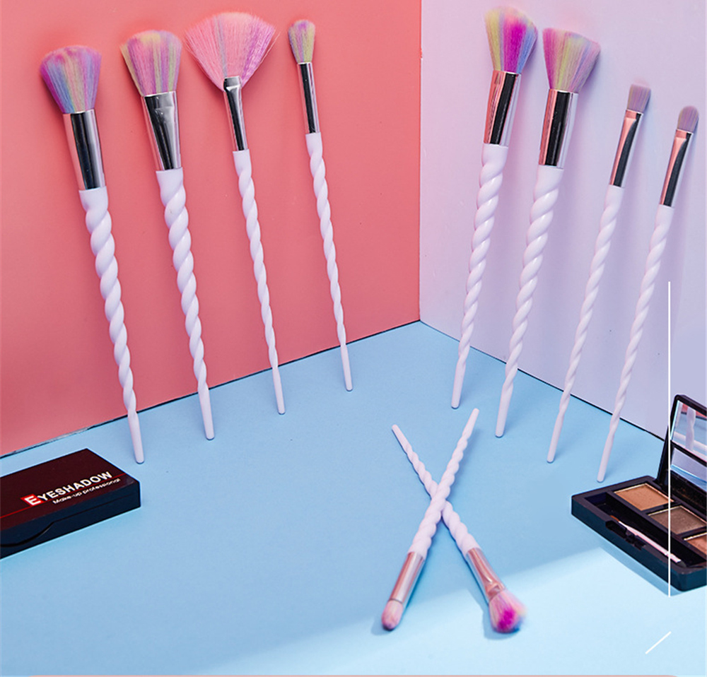 10PCS Unicorn Makeup Brushes Sets Maquiagem Foundation Powder Cosmetic Blush Eyeshadow Women Beauty