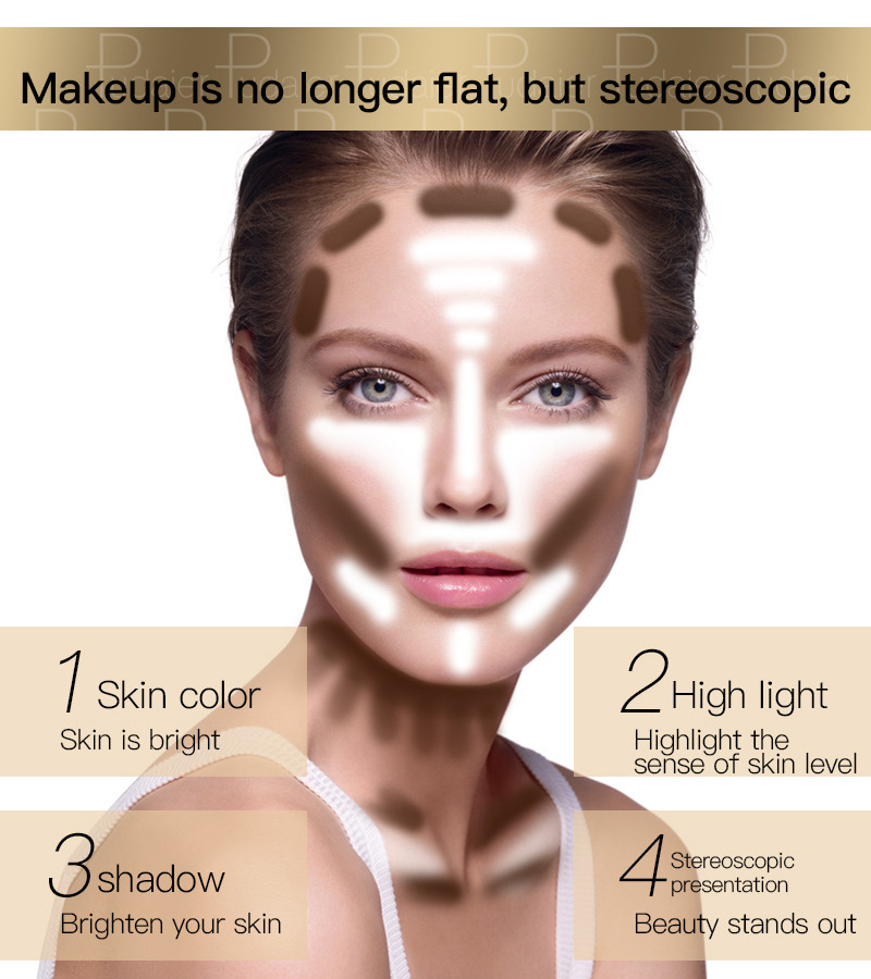New Makeup Loose Powder Matte Mineral Oil-control Long-lasting Face Concealer Finishing Bronzer Contour Loose Setting Powder
