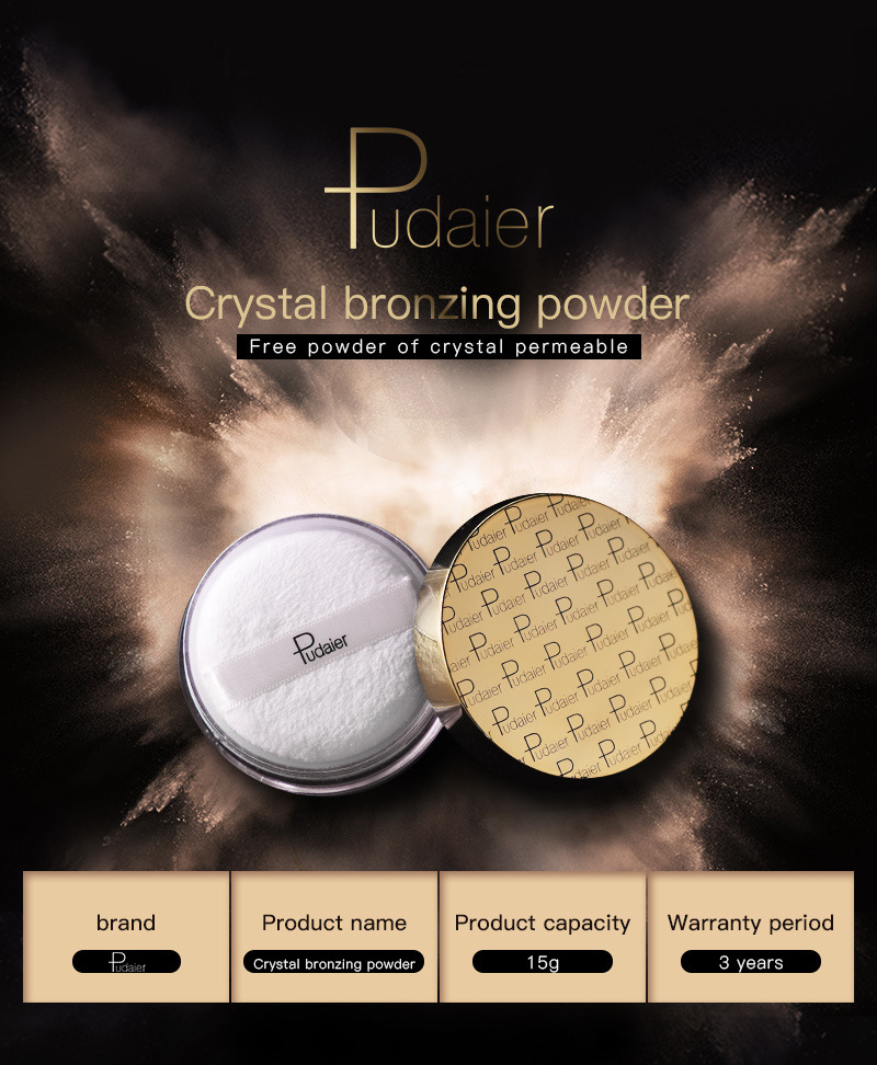 New Makeup Loose Powder Matte Mineral Oil-control Long-lasting Face Concealer Finishing Bronzer Contour Loose Setting Powder