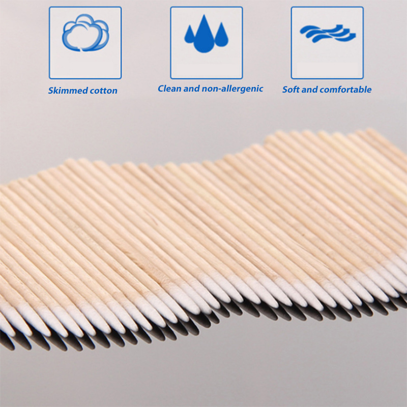 New Disposable Cotton Swab Lint Free Cotton Buds Swabs Ear Clean Eyelash Extension Eyebrow Lips Eyeliner Tattoo Makeup Tools