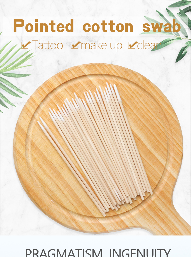 New Disposable Cotton Swab Lint Free Cotton Buds Swabs Ear Clean Eyelash Extension Eyebrow Lips Eyeliner Tattoo Makeup Tools