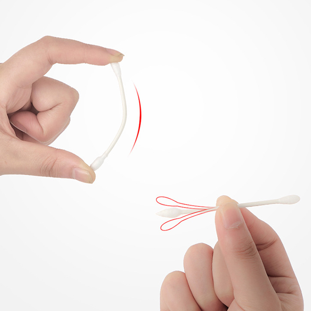100/200/300Pcs Disposable Home Dual Heads Ear Cleaning Makeup Tools Cotton Swabs Buds Nose Ears Cleaning Tools