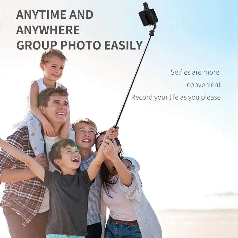 New Wireless Bluetooth Selfie Stick  With Fill Light Shutter Foldable Tripod Remote Control For IOS Android Smart Phones