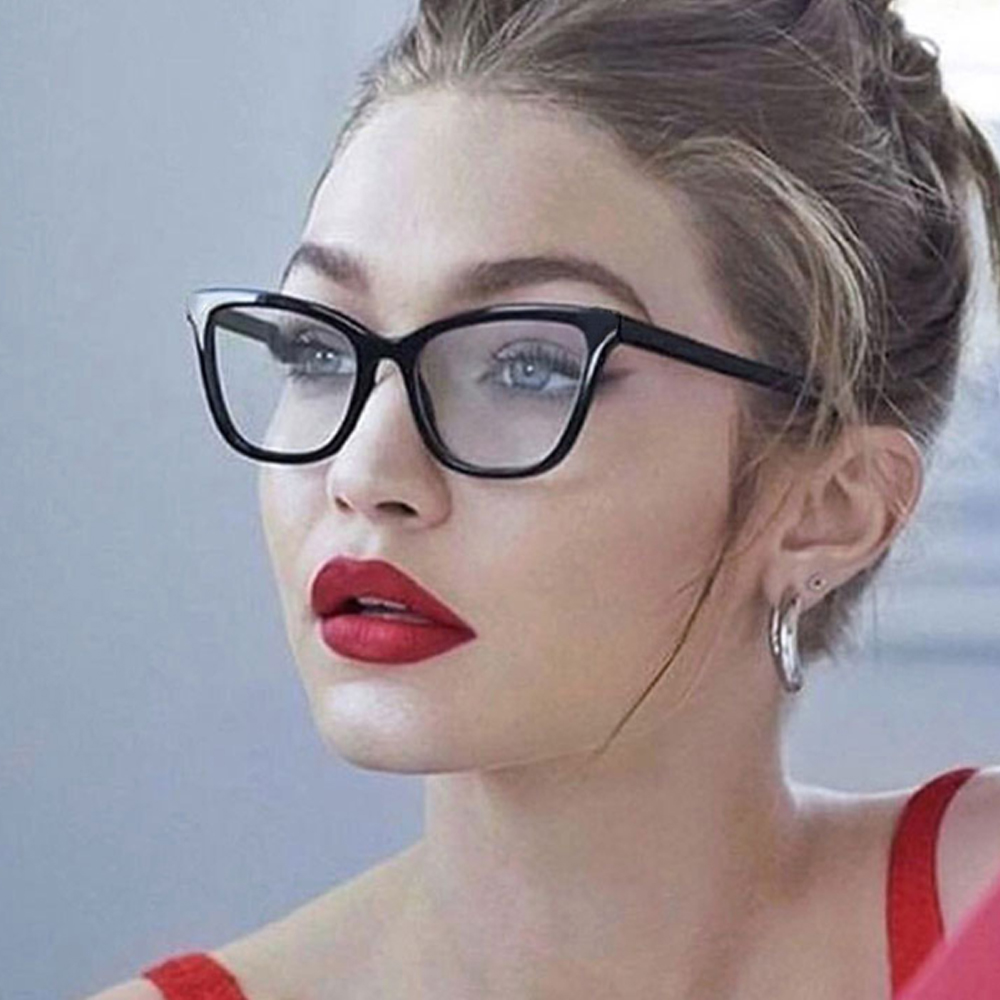 New Cat Eye Glasses Frame Women Retro Black Clear Glasses Frame Spectacle  Eyewear Eyeglasses