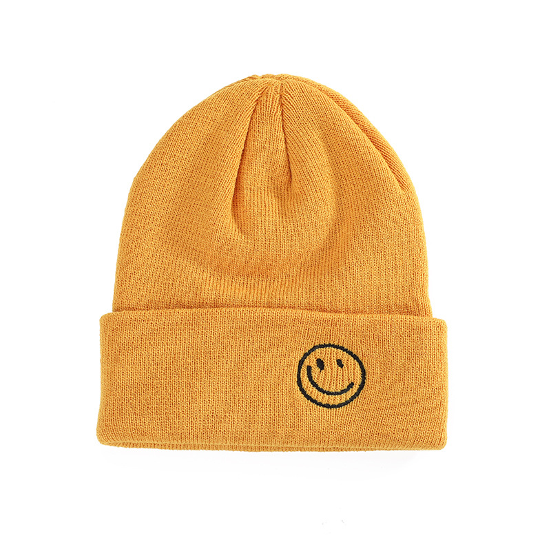 New Hats Smile Crochet knitting Beanie Hat For Women Men Children Girls And Boys Candy Color Kids Warm Caps