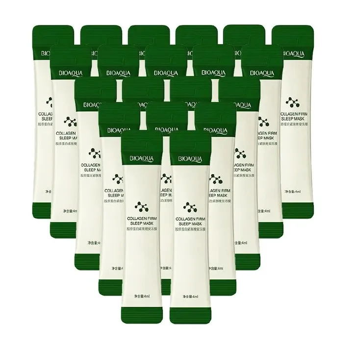 20PCS/Box Sleeping Face Mask No Wash Liquid Sleep Night Facial Mask Collagen Protein Firming Face Care Moisturizing Skin Care