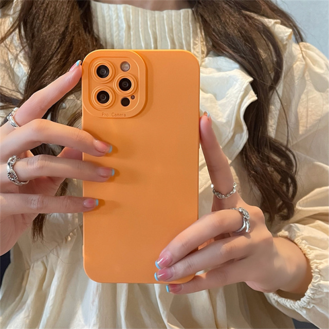 New Liquid Silicone Phone Case For iPhone 13 12 11 Pro Max 7 8 Plus X XR XS Max Camera Lens Protection Phone Covers